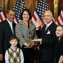 Robert Aderholt with his family and John Boehner