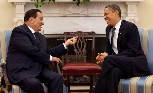 Mubarak and Obama in happier days