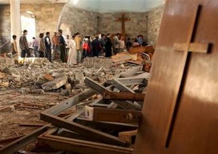 One of many bombed out churches in the Middle East