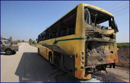 Israel school bus attacked by Muslims