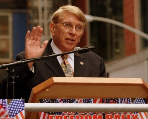 William J Murray delivers invocation at 911 Freedom rally