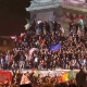 Hollande election celebration