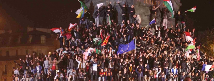 Hollande election celebration