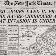 D-Day Newspaper after FDR prayer