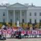 Anti-War demonstration in front of White House not covered by CNN or Fox
