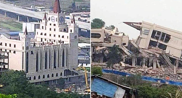A large Protestant church in the city known as “China’s Jerusalem” was demolished on April 28th on the orders of local leaders. Sanjiang church, in the eastern city of Wenzhou, took six years and 30m yuan ($4.8m) to put up, but officials said it had violated building codes. Local Christians gathered at the church but were unable to stop the demolition. Unregistered “house churches” have long been the target of government crackdowns, but Sanjiang was part of the officially approved church.