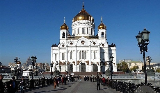 Cathedral of Christ the Savior in Moscow, Russia