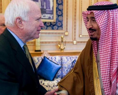 John McCain all smiles for the despotic monsters who rule Saudi Arabia
