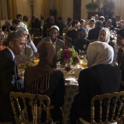President Barack Obama hosts an Iftar dinner celebrating Ramadan in the East Room of the White House, June 22, 2015. (Official White House Photo by Lawrence Jackson)