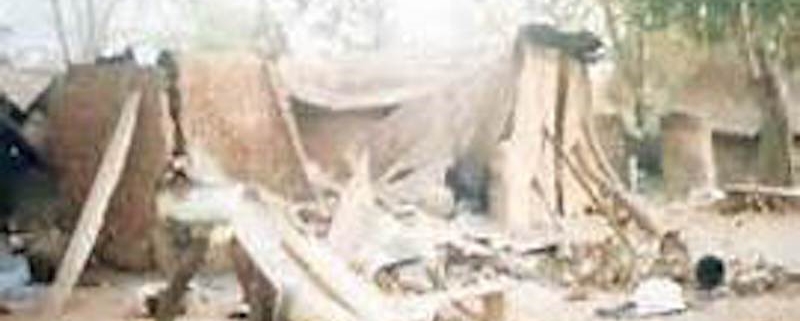 One of the many Christian homes destroyed by Muslim Fulani herdsmen in Nigeria.